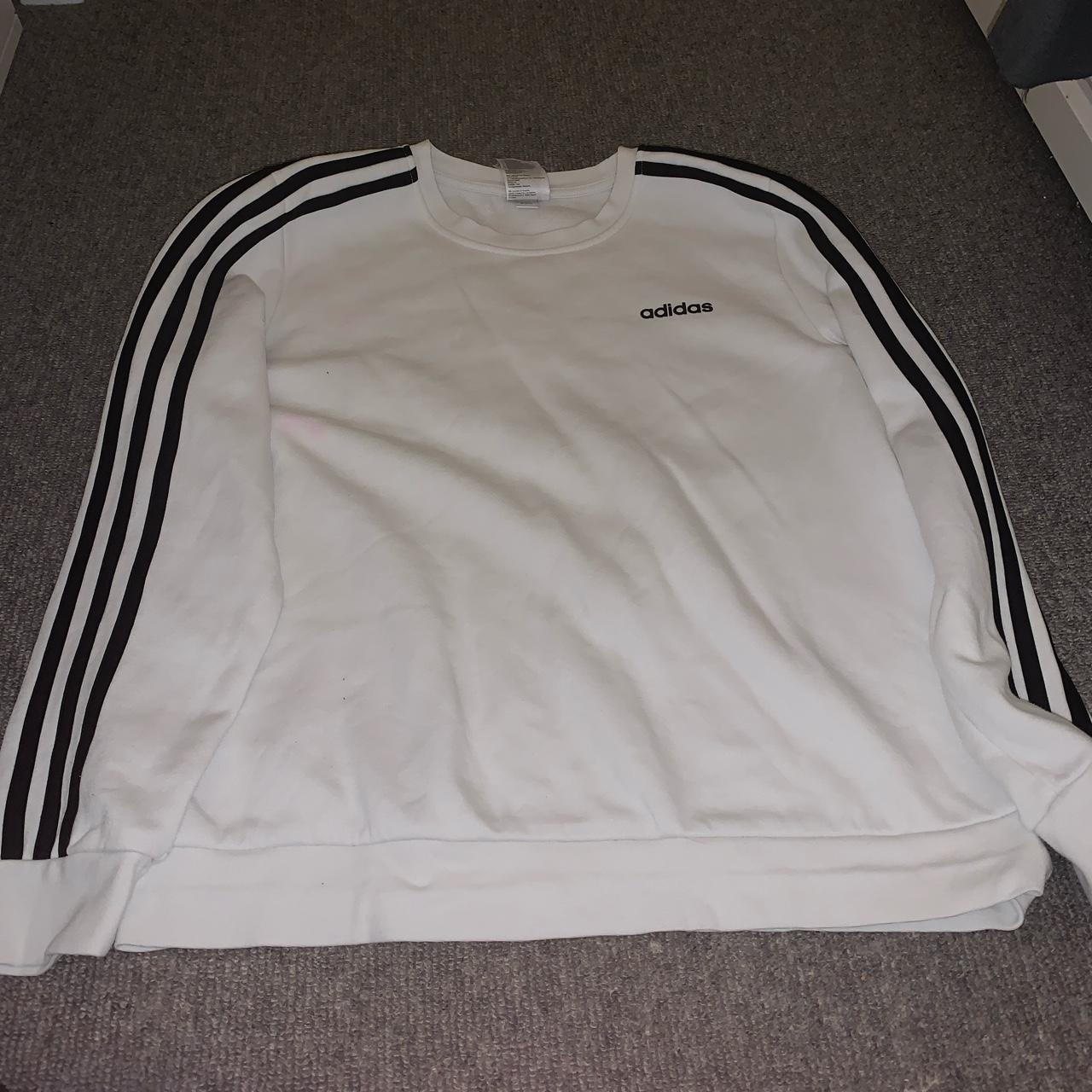 adidas striped sweatshirt