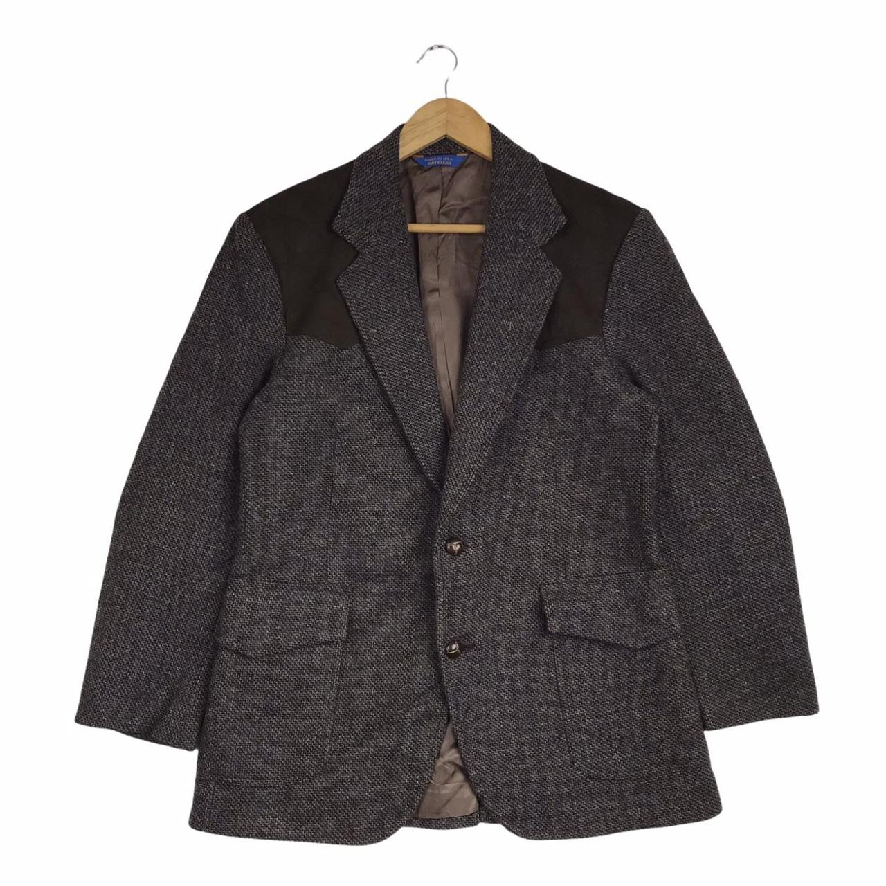 Vintage 90s Pendleton Elbow Patch Wool Blazer Coat... Depop