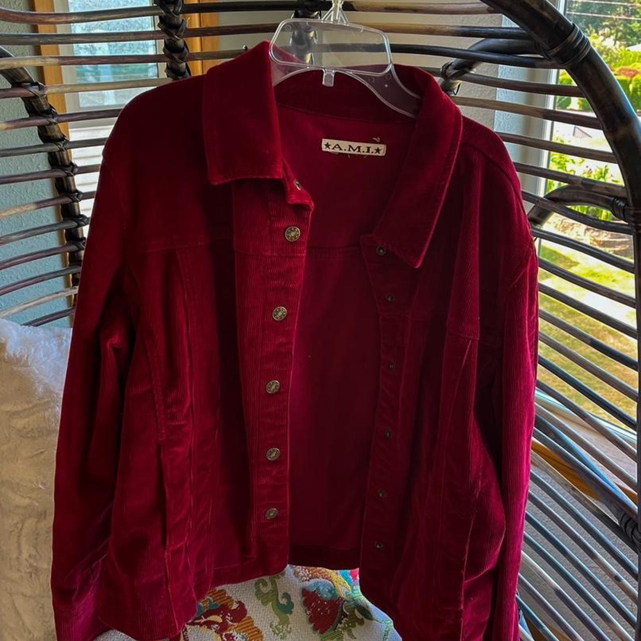 Product Image 1 - Cherry red corduroy jacket, with