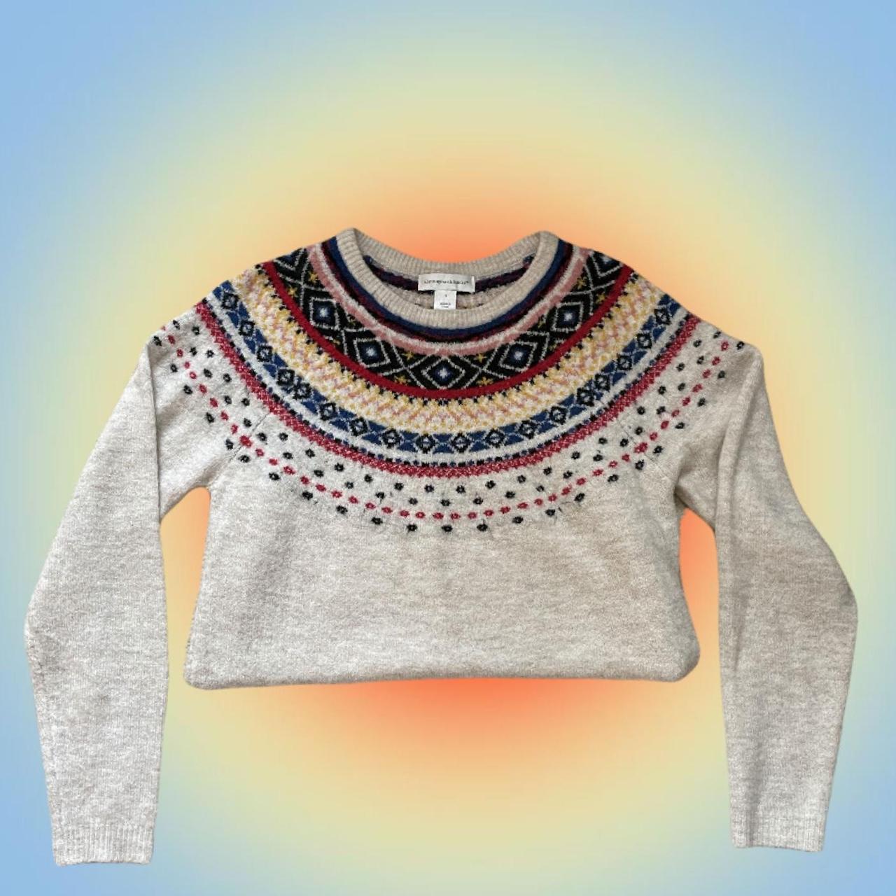 Adorable and soft fair isle sweater Would look&hellip; - Depop