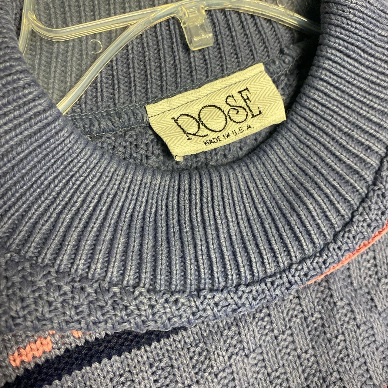 Rose Women's Pink and Blue Jumper (4)