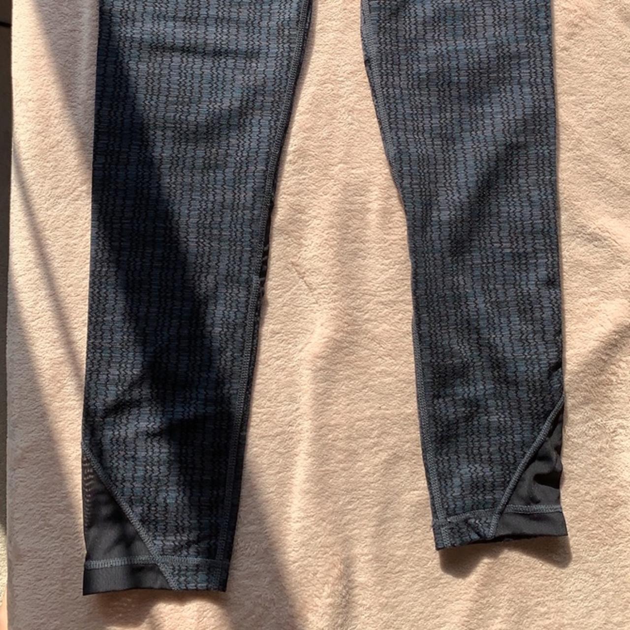 Blue/ black pattern kirkland workout pants size - Depop
