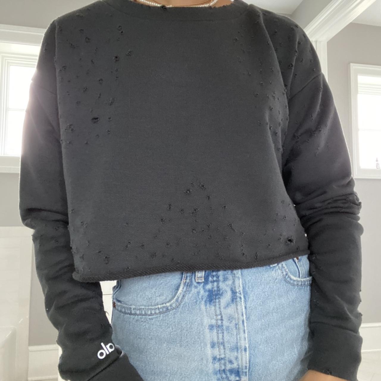 Alo distressed outlet sweatshirt