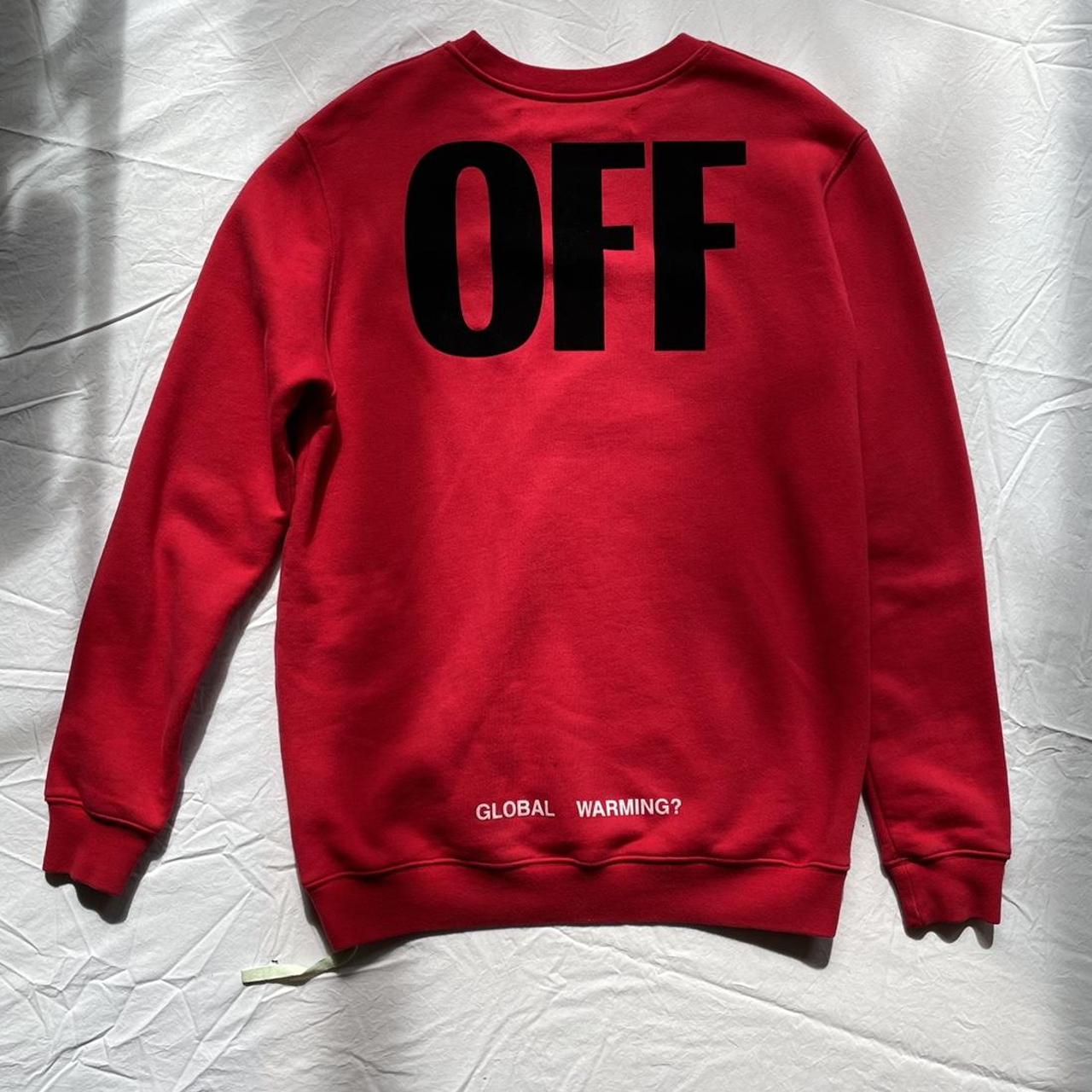 Off white global sales warming sweatshirt