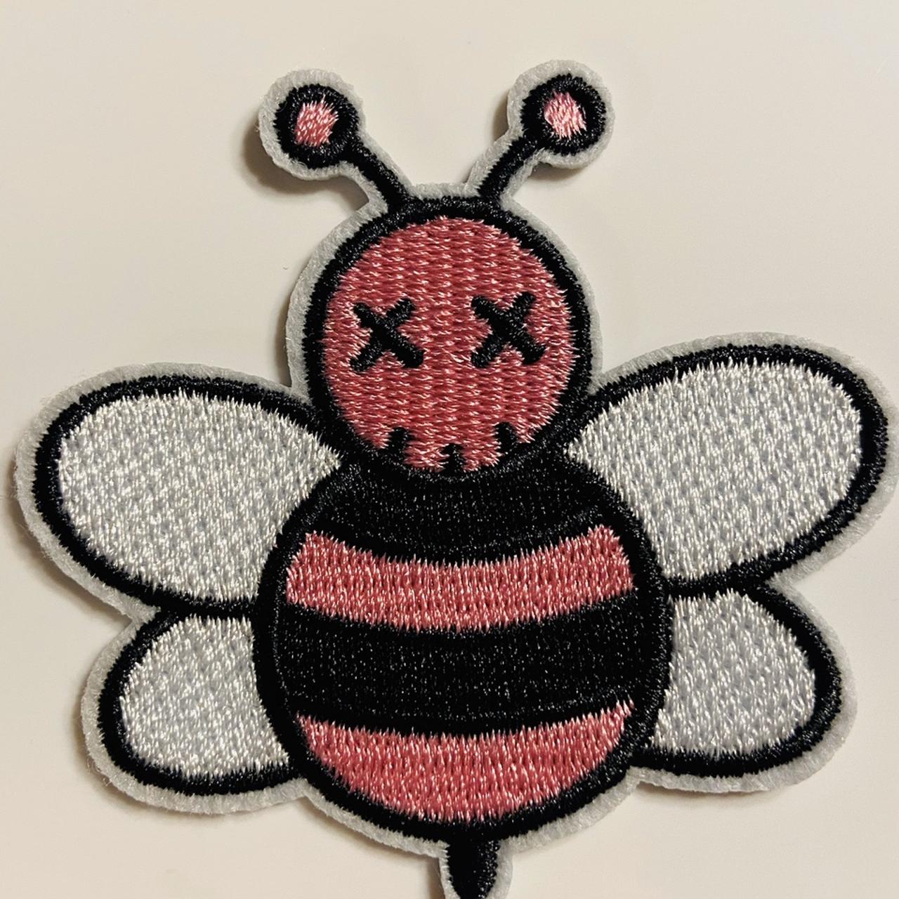 Kaws x Dior Bee sew on embroidery pink | Depop