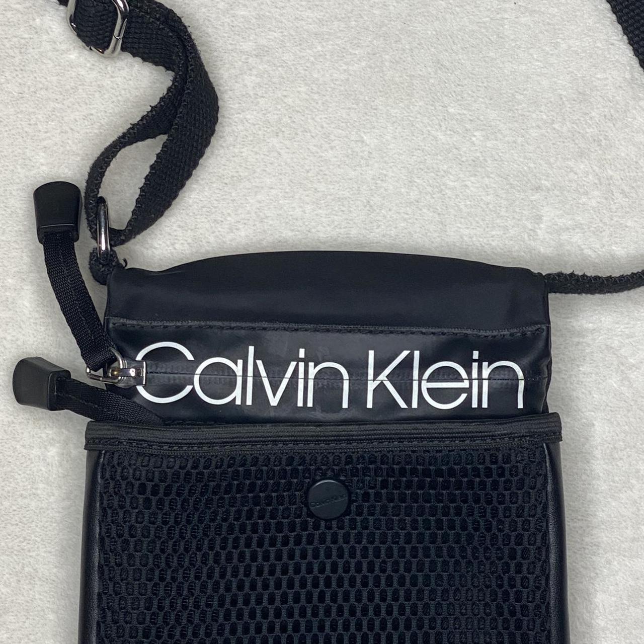 Calvin Klein Hayden Saffiano Leather Crossbody - Depop