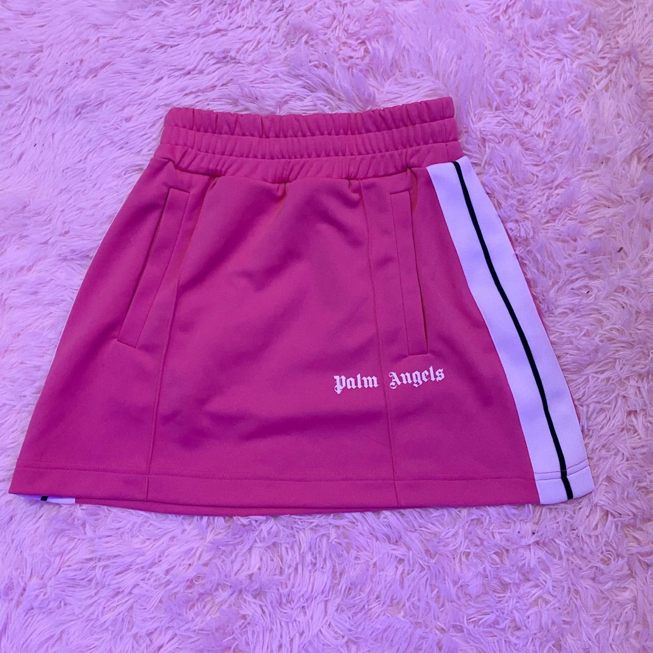 Palm Angels Women's Pink and White Skirt