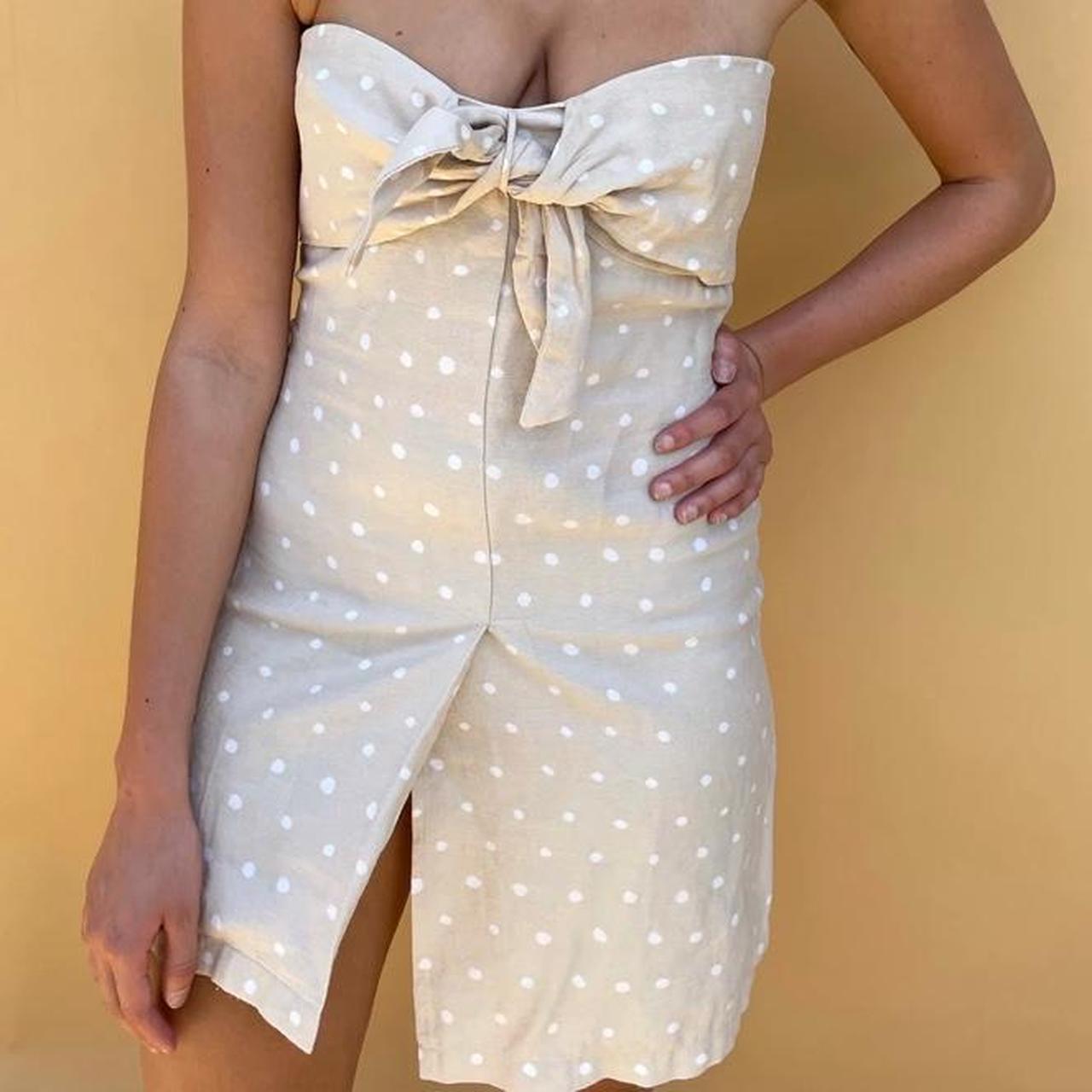 Bec and bridge white polka dot dress hotsell