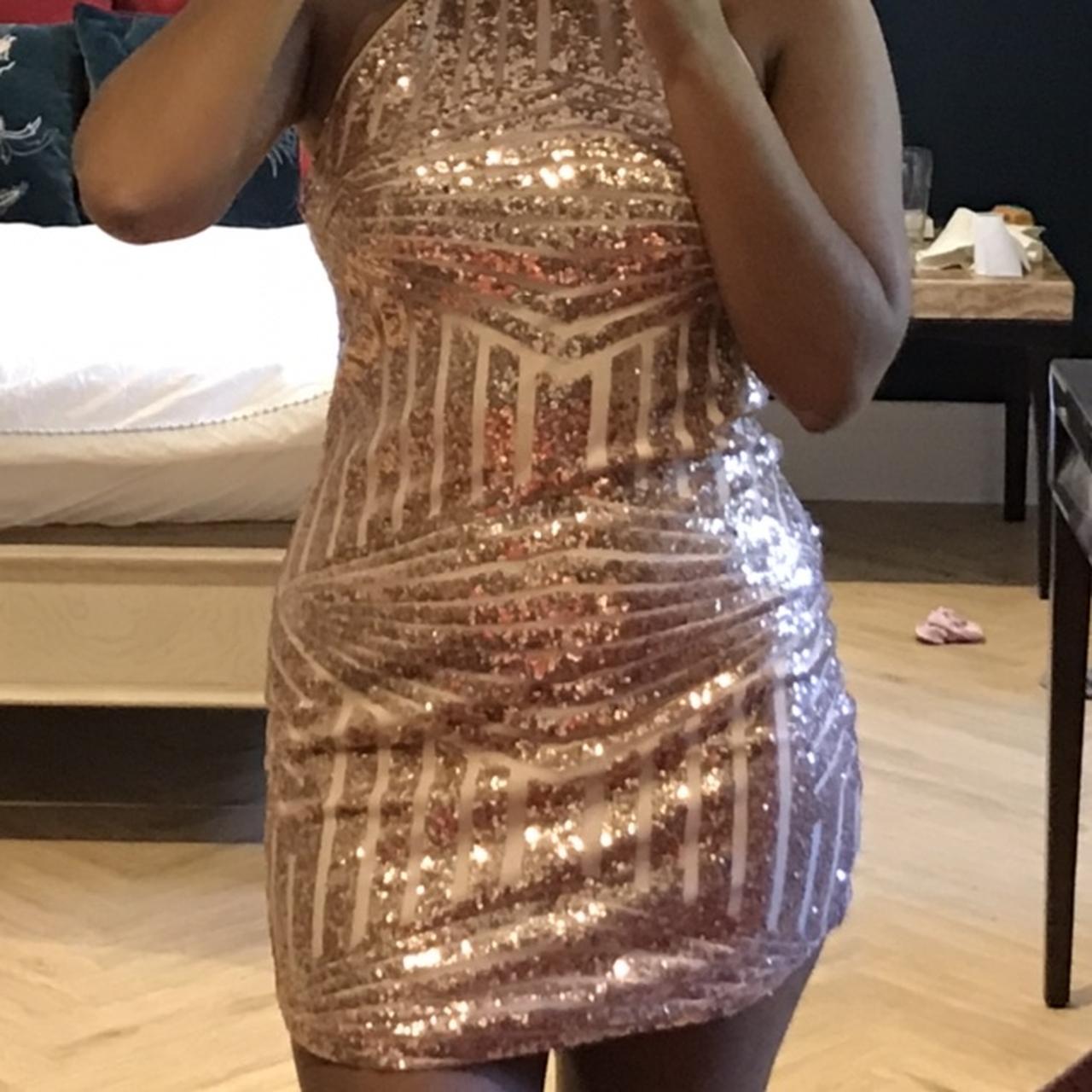 plt pink sequin dress