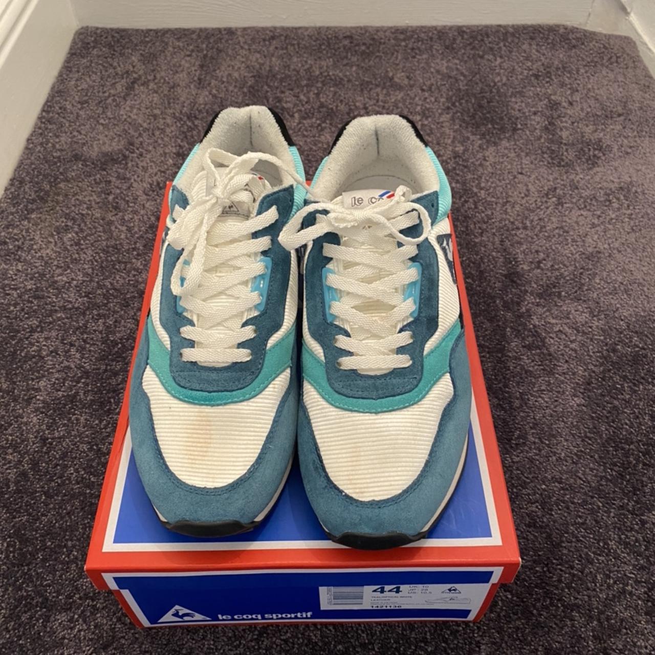 Le Coq Sportif Zenith. Colorway Teal Optical white. Depop