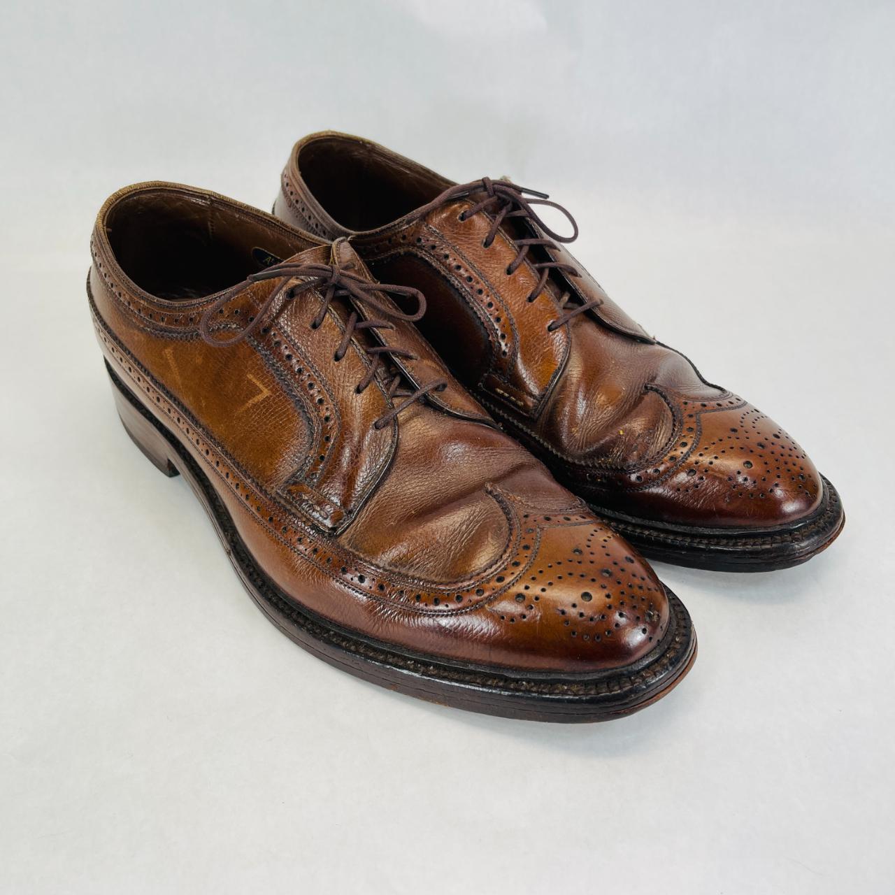 Allen Edmonds MacNeil Brown Leather Wingtips Full... - Depop