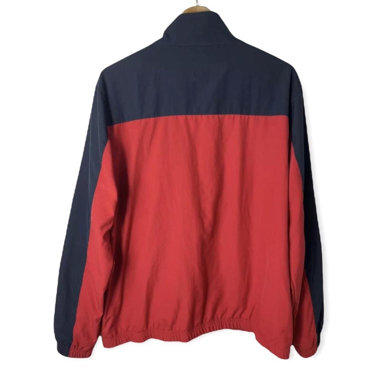 Nike Red & Blue Vintage 00’s Windbreaker Jacket XL •... - Depop