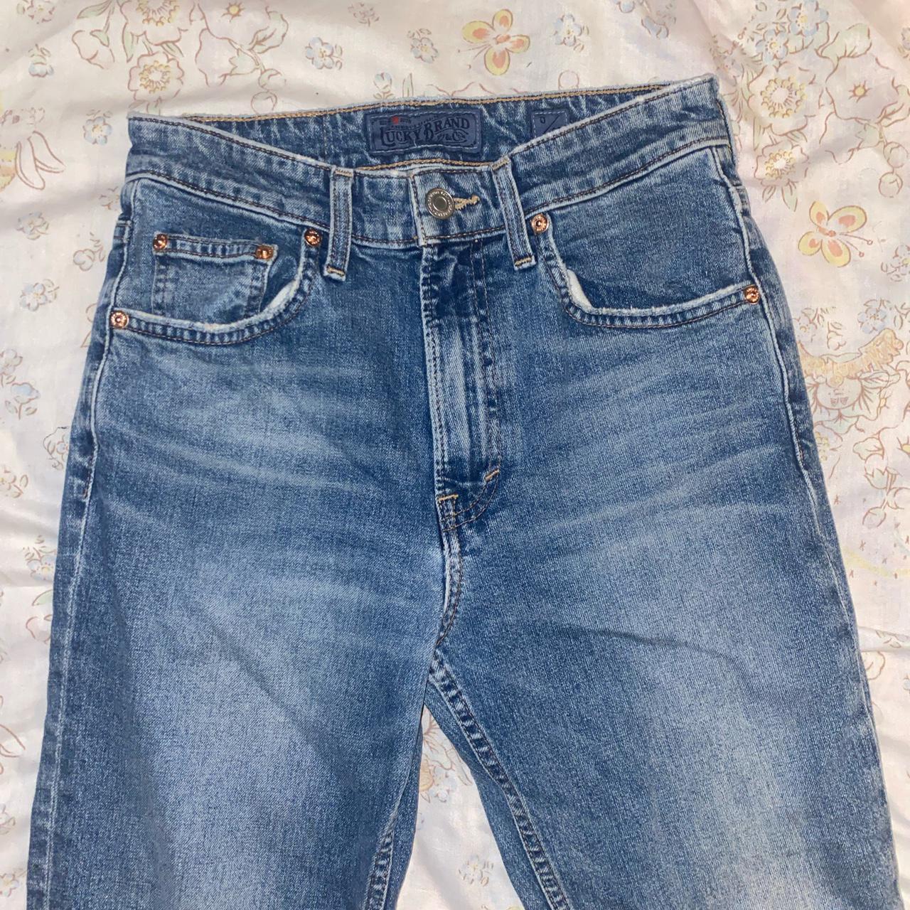 Lucky Brand Women's Blue and White Jeans (2)