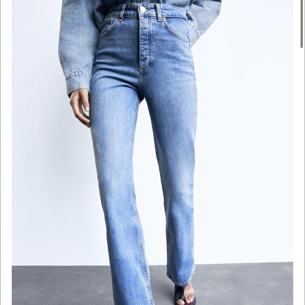 jeans hi rise bootcut zara