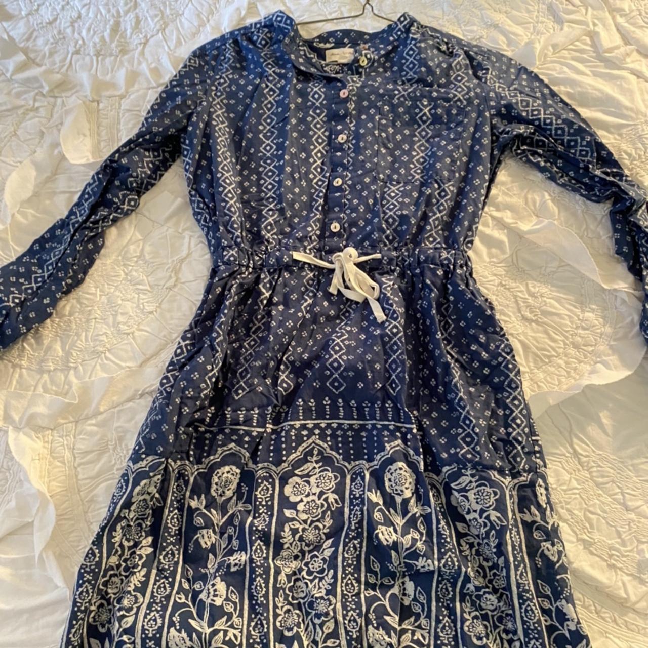 Anthropologie Meadow Rue Anila Button Down Dress... - Depop