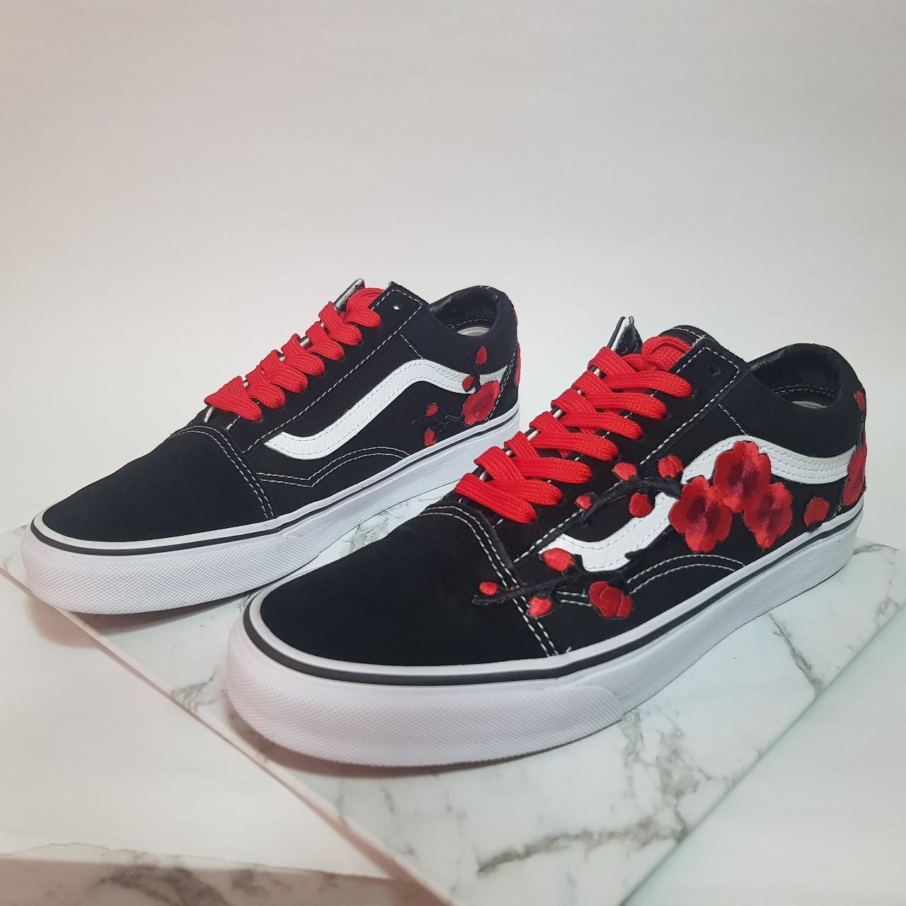 Red clearance vans custom