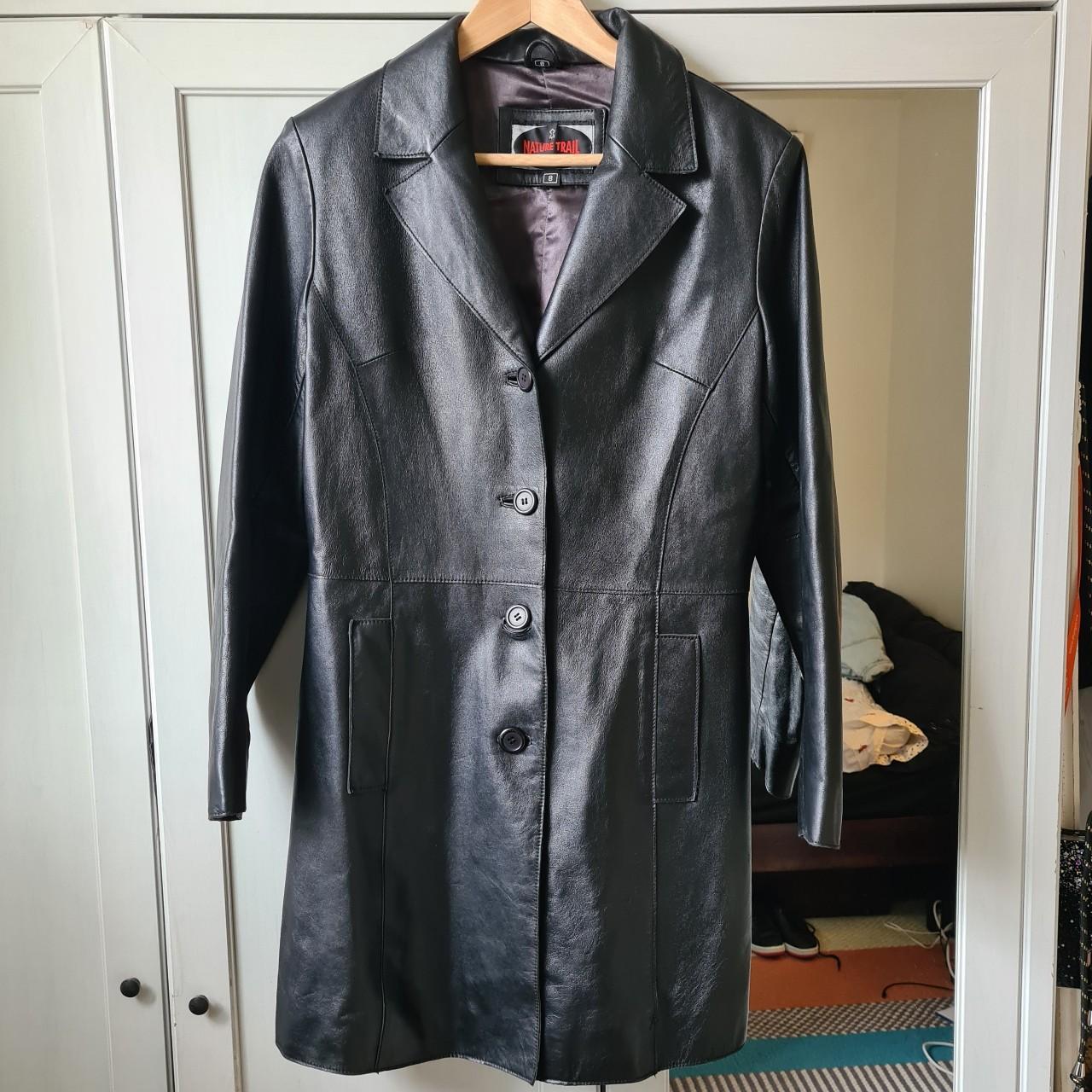 Natural trail london. Vintage genuine leather coat... - Depop