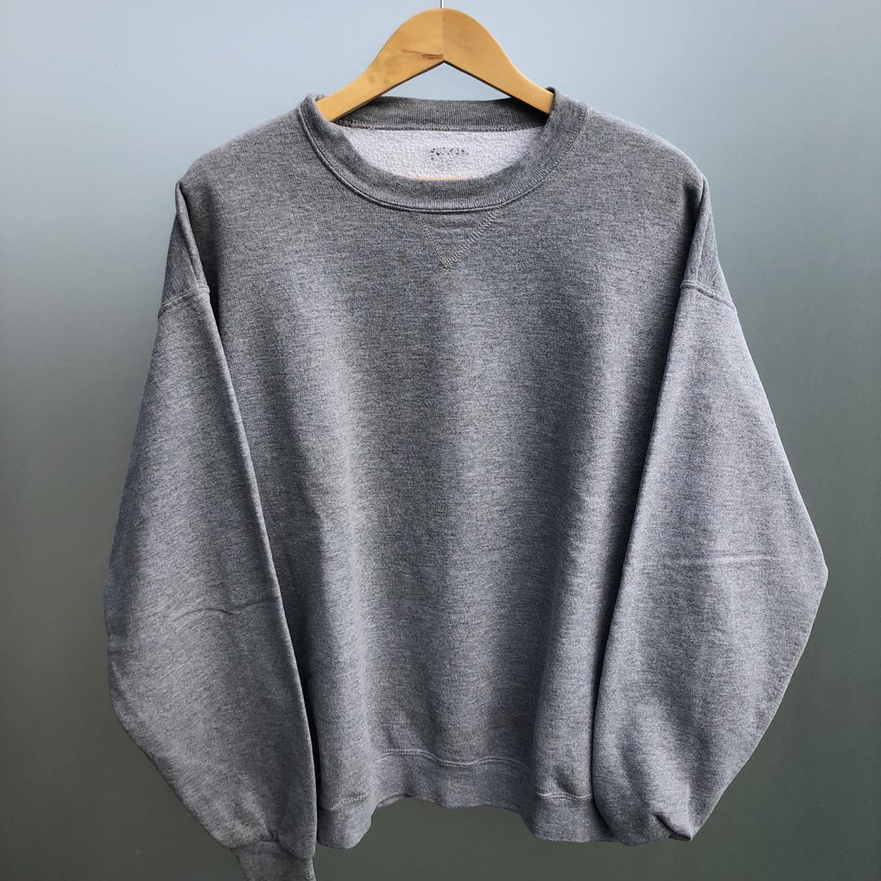 Plain grey vintage sweatshirt perfect to wear with... - Depop