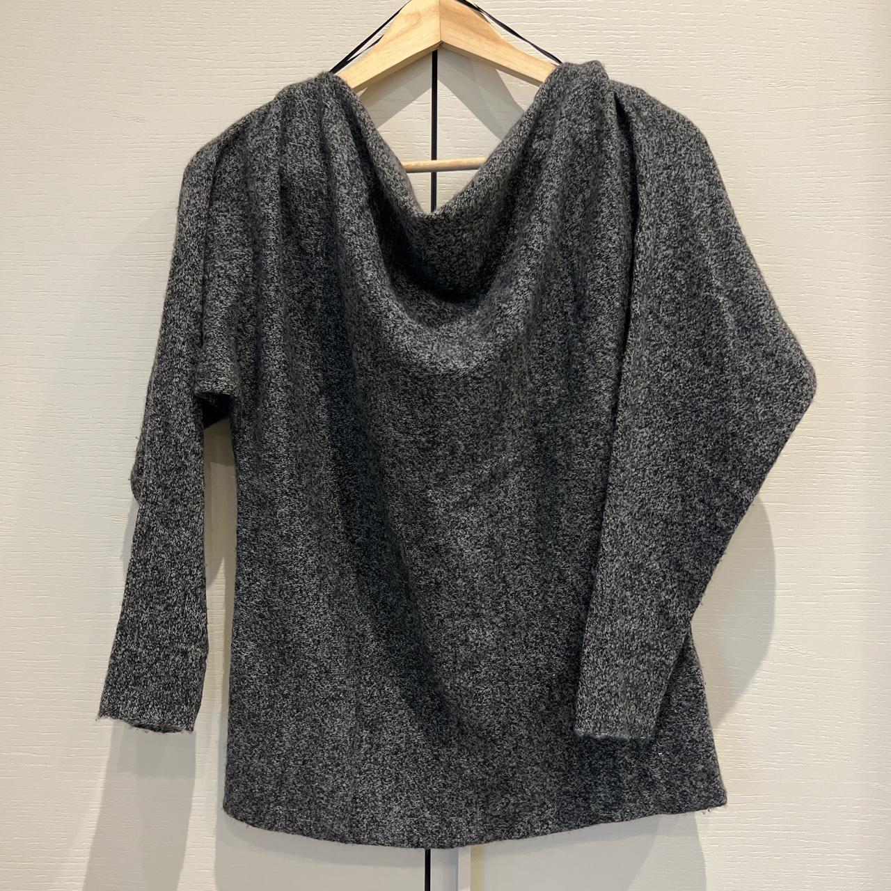 Zara off shoulder cashmere knit jumper Size M - Depop