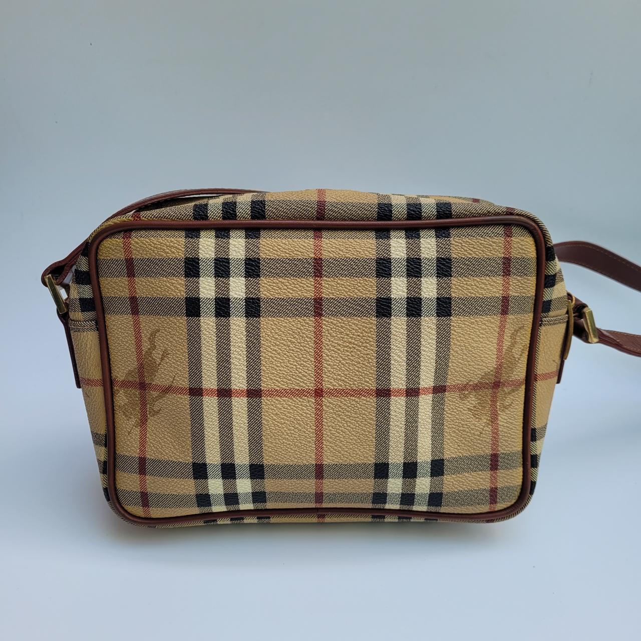 This is lovely Burberry check tartan canvas... - Depop