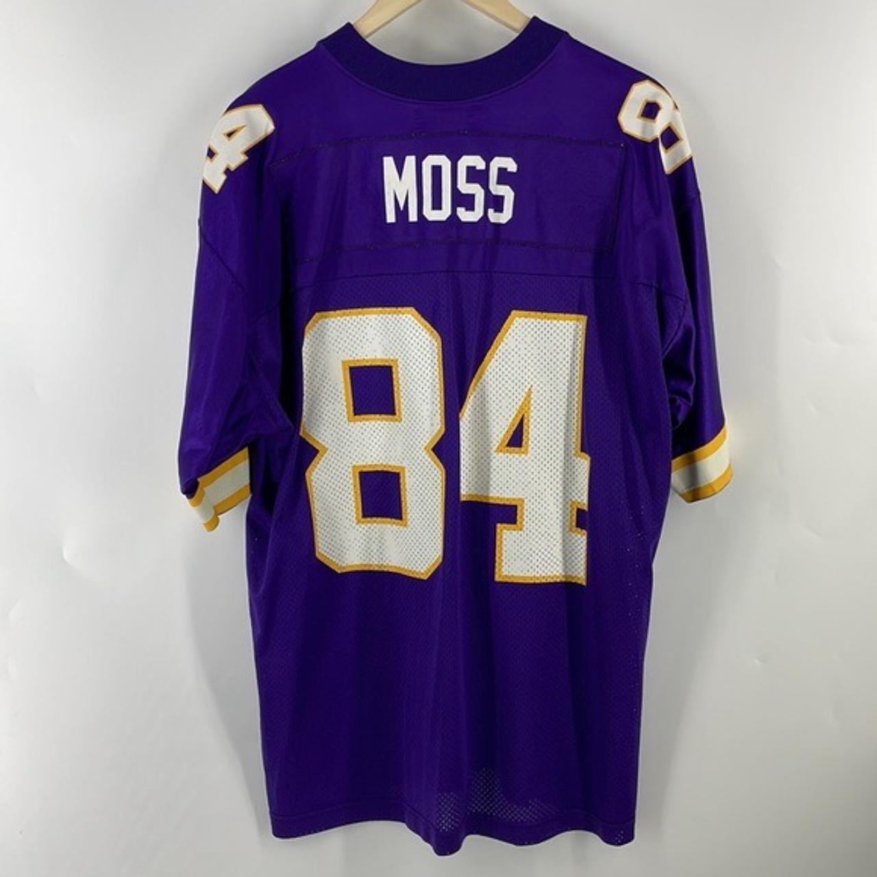 vintage Adidas Randy Moss Vikings jersey size:M tag - Depop