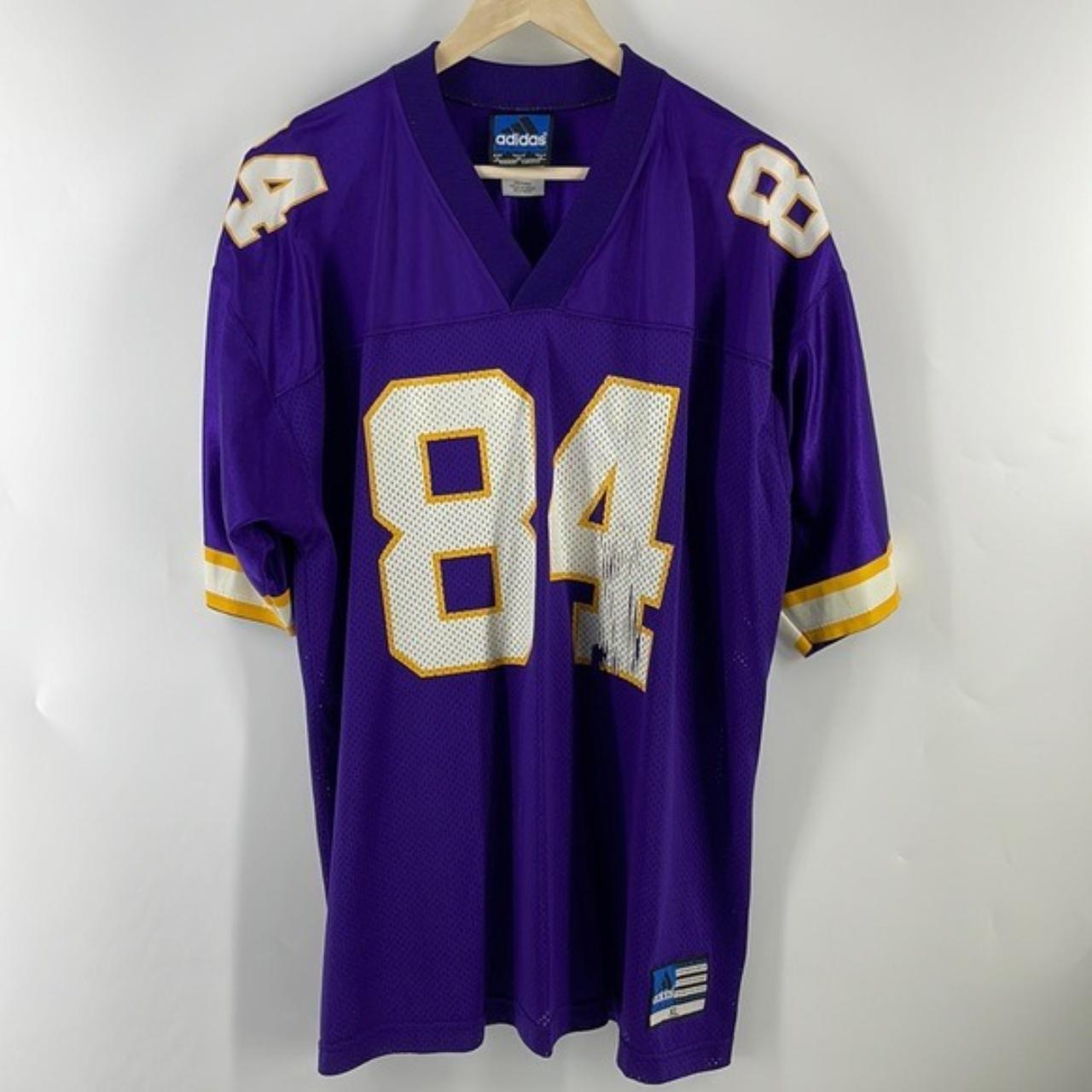 vintage Adidas Randy Moss Vikings jersey size:M tag - Depop