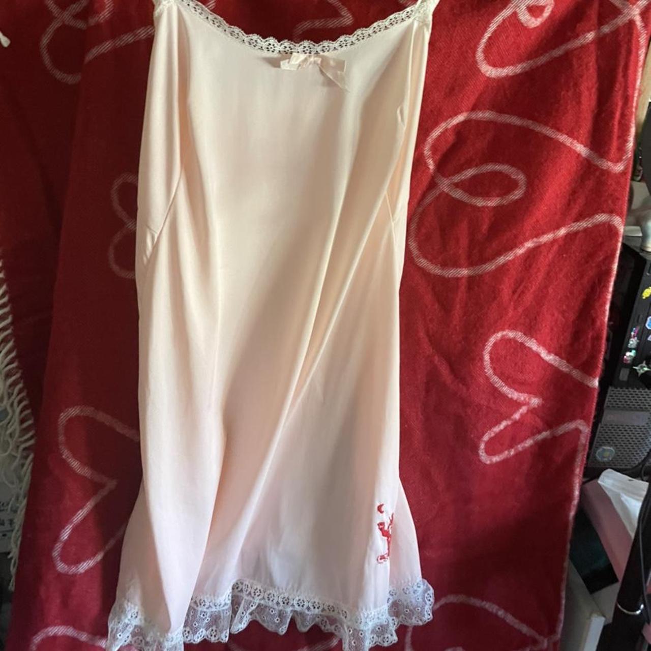 Vintage pink slip nightgown in a size medium! 🌸💕 Tag... Depop