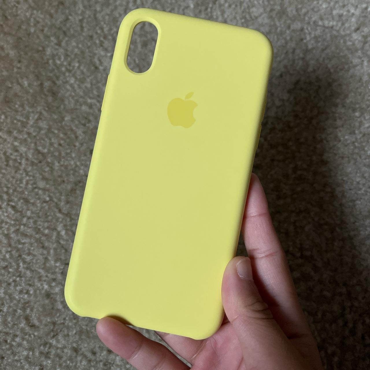 Apple iPhone XR silicone case pastel yellow Fits... Depop