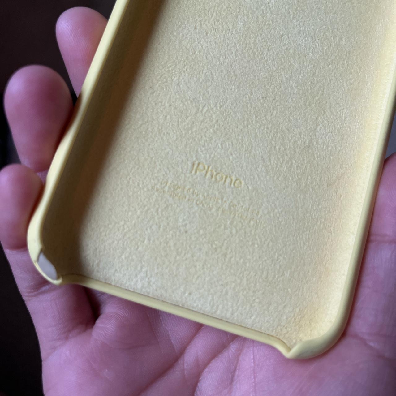 Apple iPhone XR silicone case pastel yellow Fits... Depop