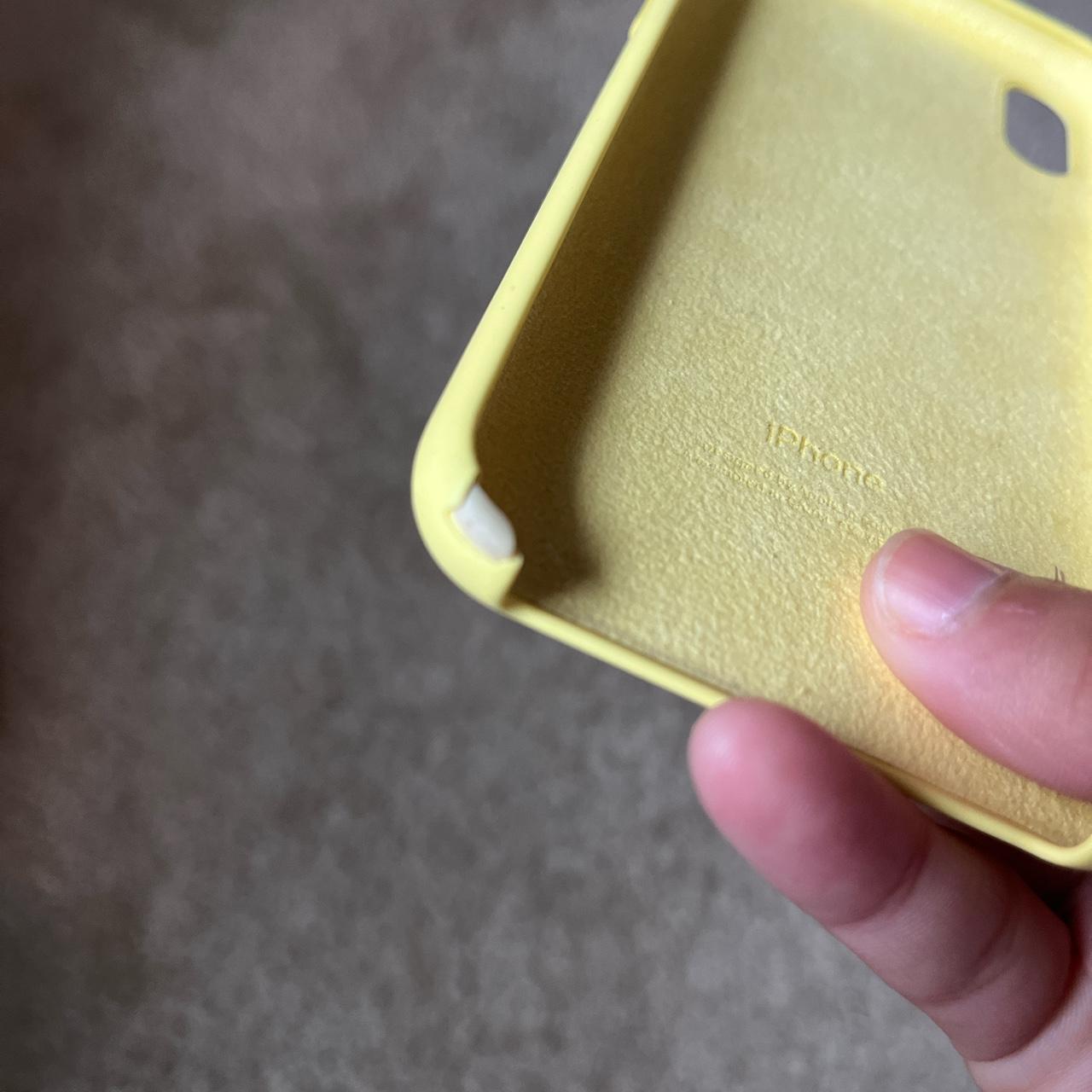 Apple iPhone XR silicone case pastel yellow Fits... Depop