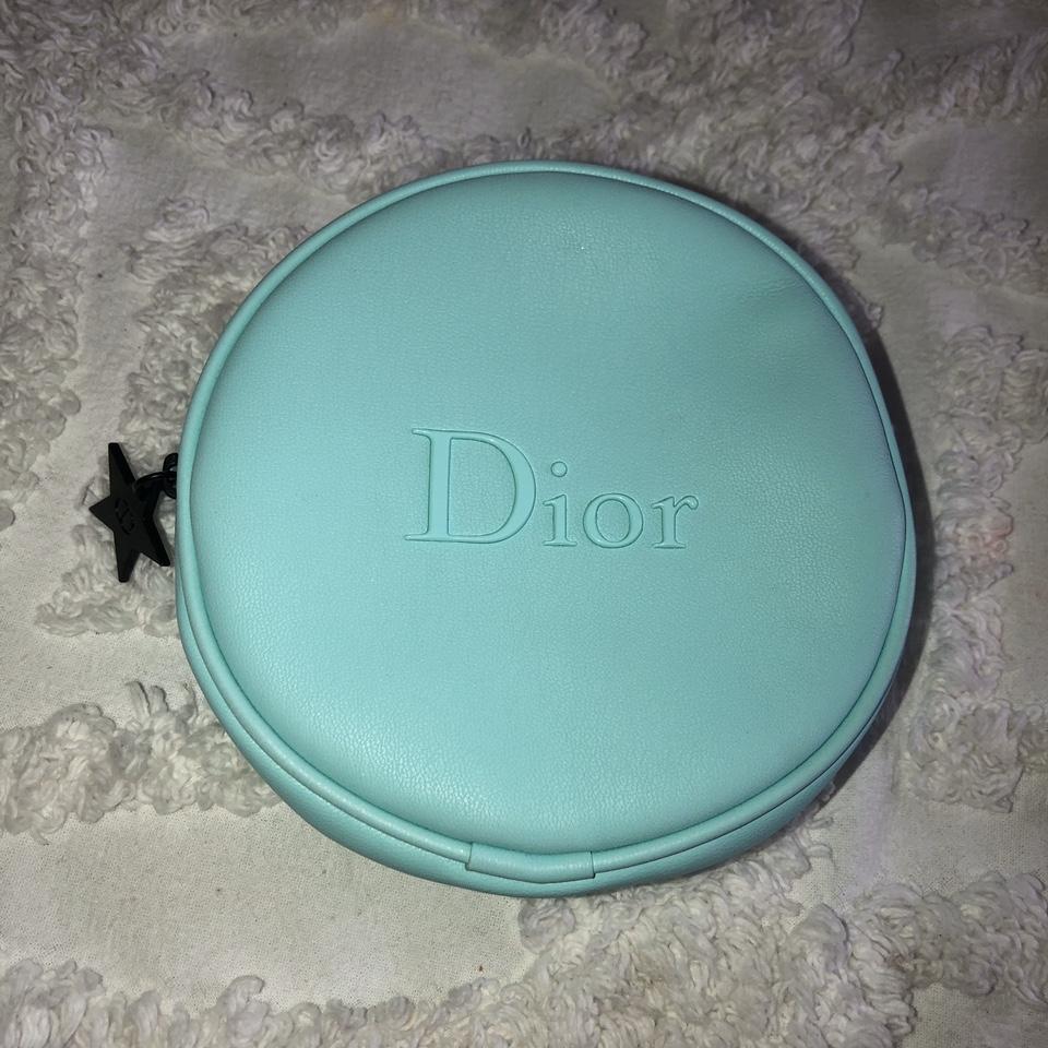 Dior makeup bag/ pouch. Tiffany blue/ teal color. - Depop