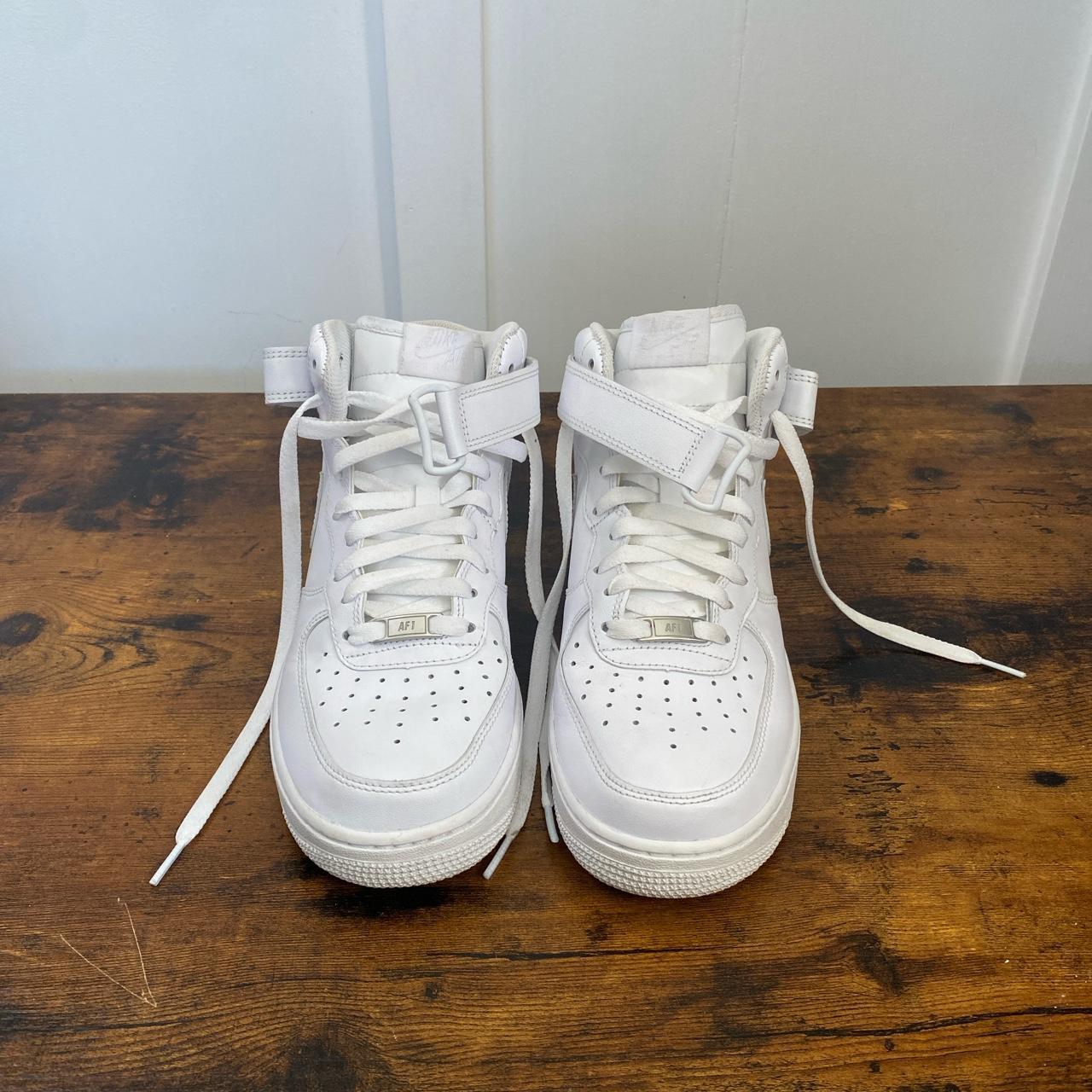 White Nike Air Force 1 Worn Once On Vacation My Depop