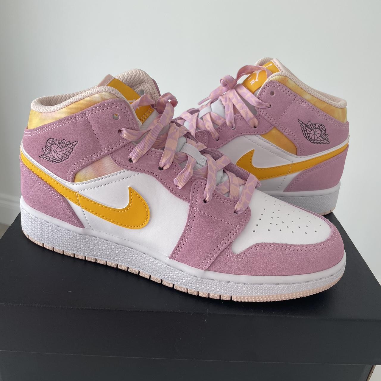 jordan 1 pink and yellow