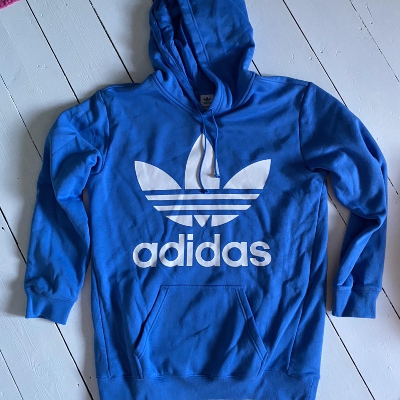 Adidas Women's Blue Hoodie | Depop