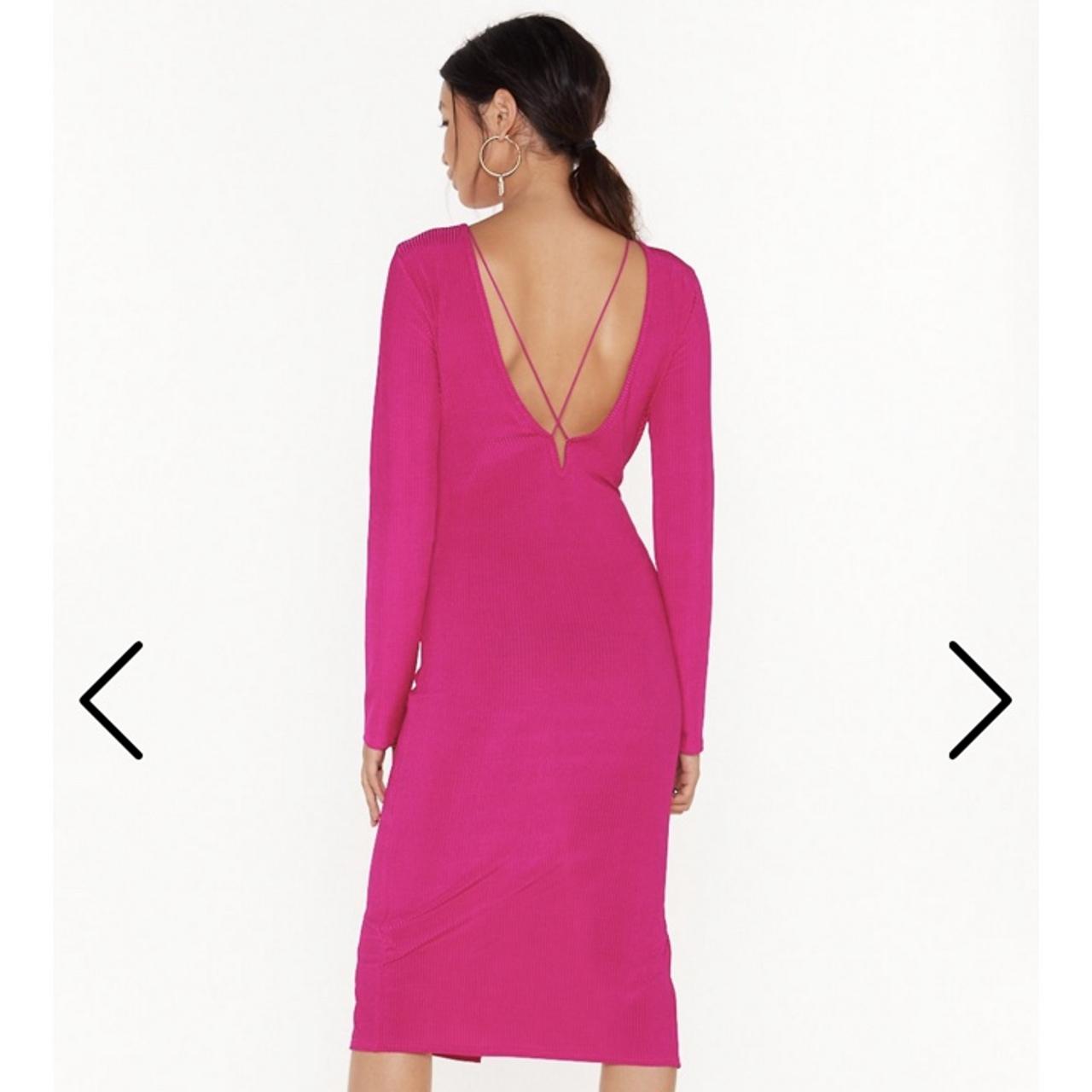 Nasty Gal Women's Pink Dress Depop