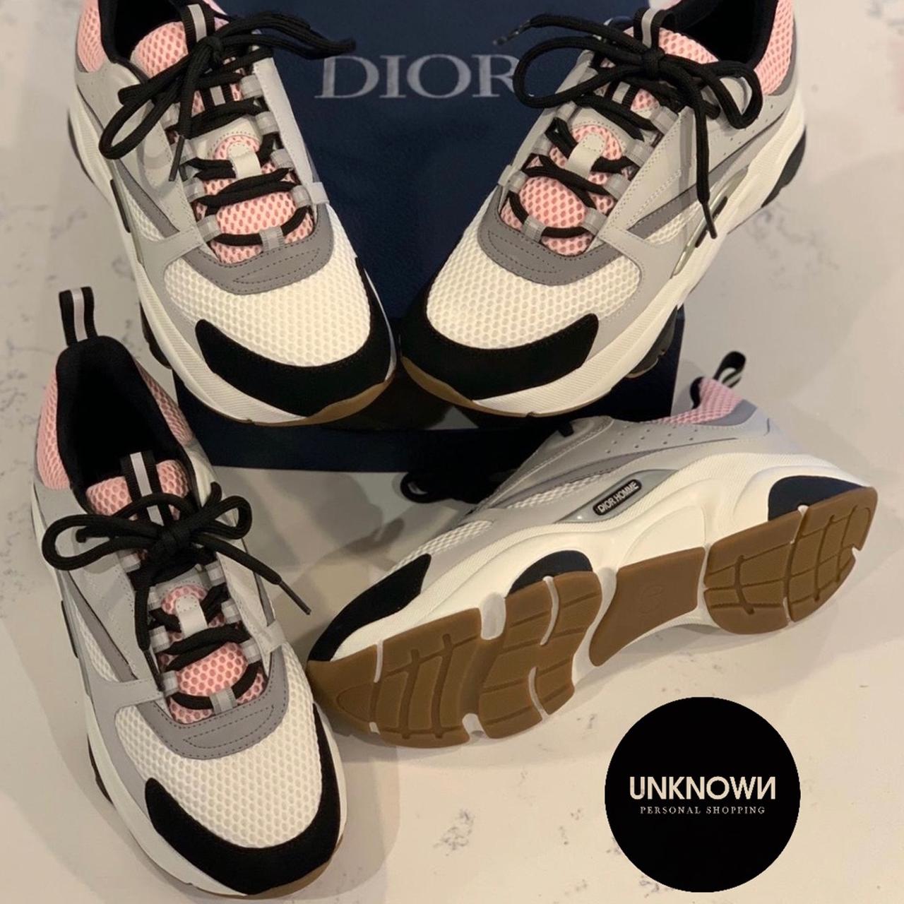 Shop Christian Dior Homme B22 Trainer Pink Sneakers 