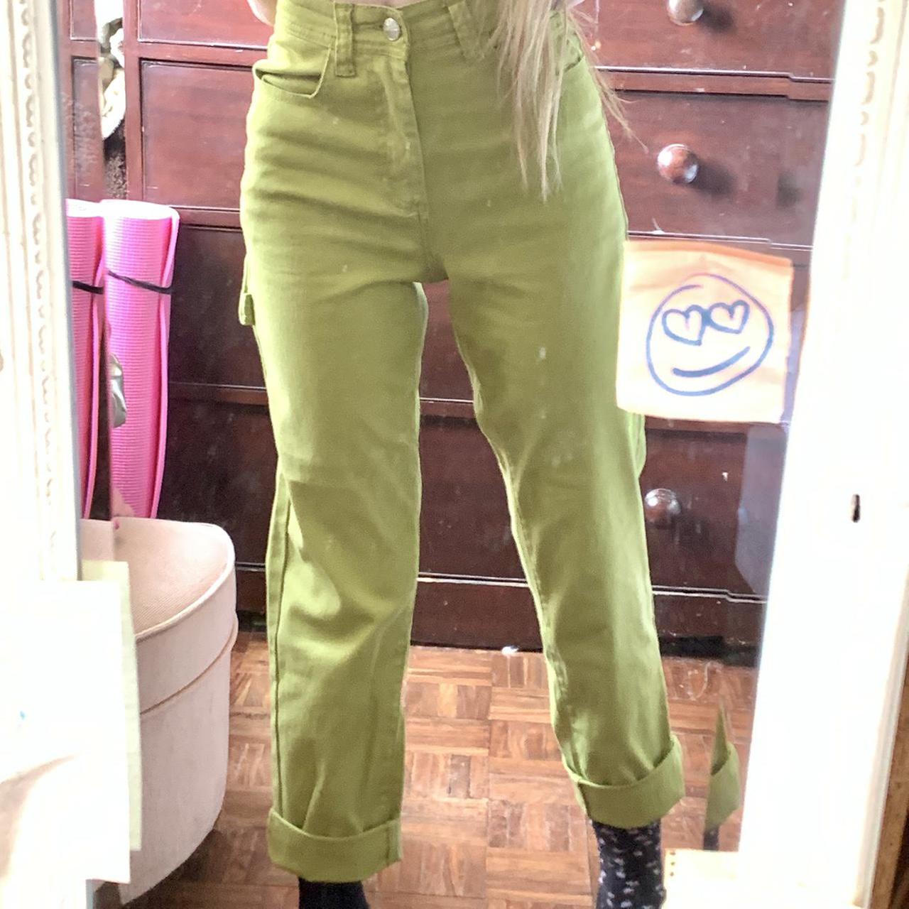 free shipping!!!! green carpenter jeans... Depop
