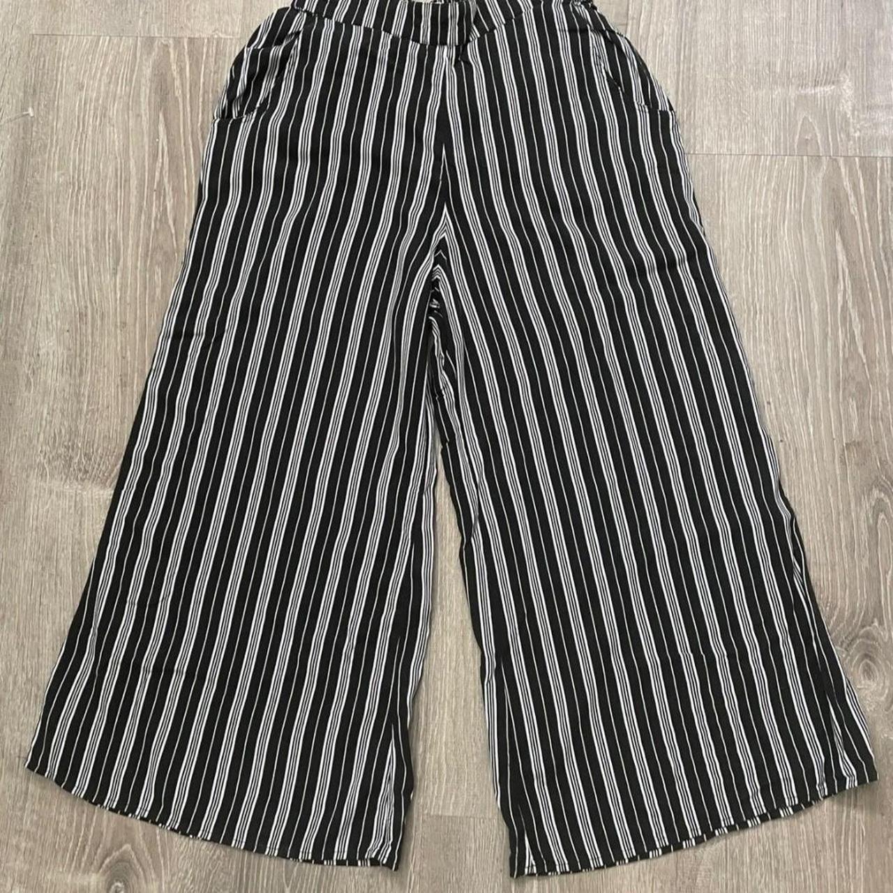 Hollister Co. Women's Black And White Trousers 