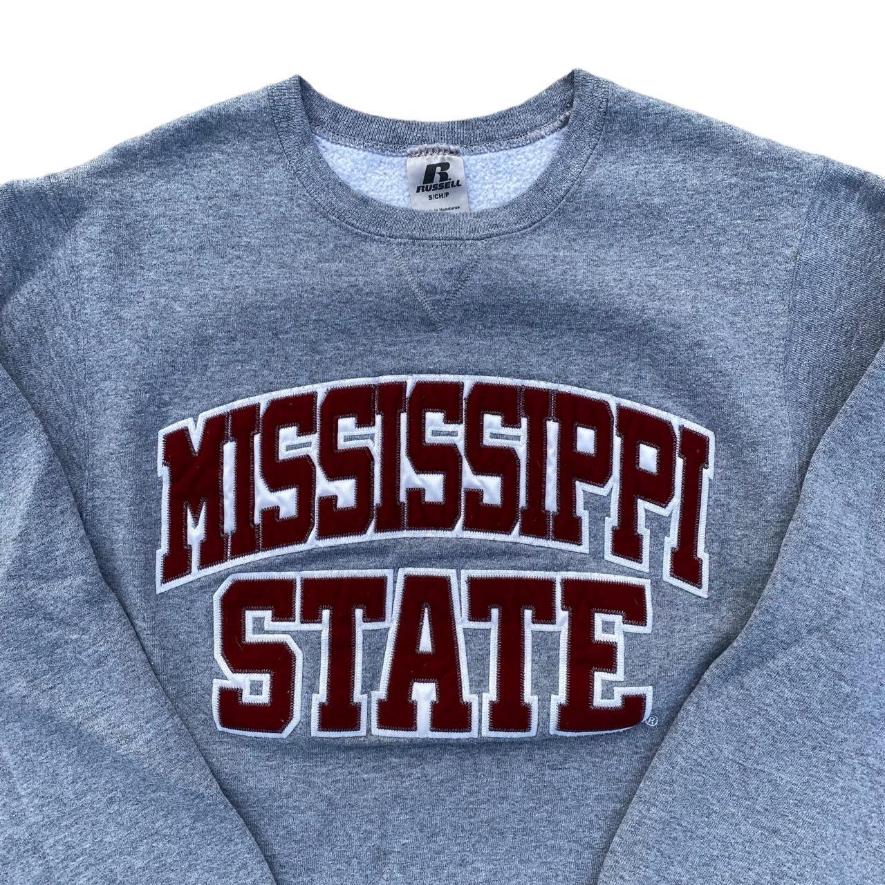 Vintage Mississippi State Crewneck Embroidered... - Depop