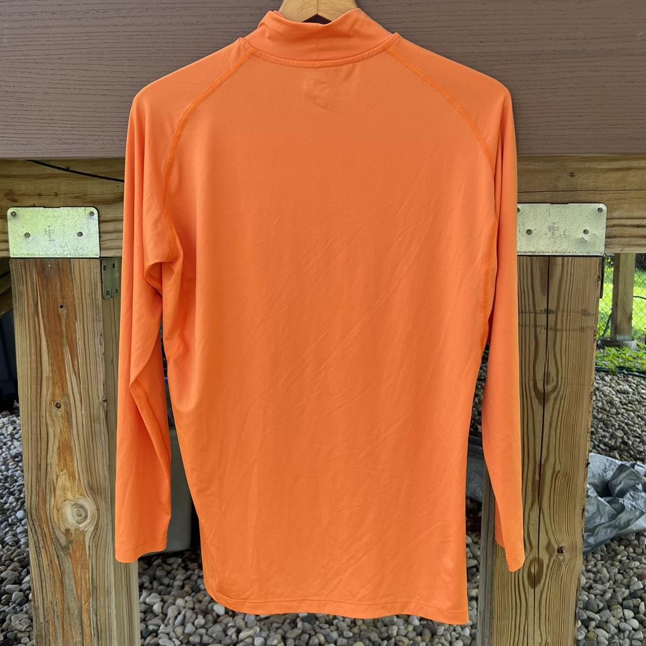 Extreme Fit Men's Orange and White Shirt (2)