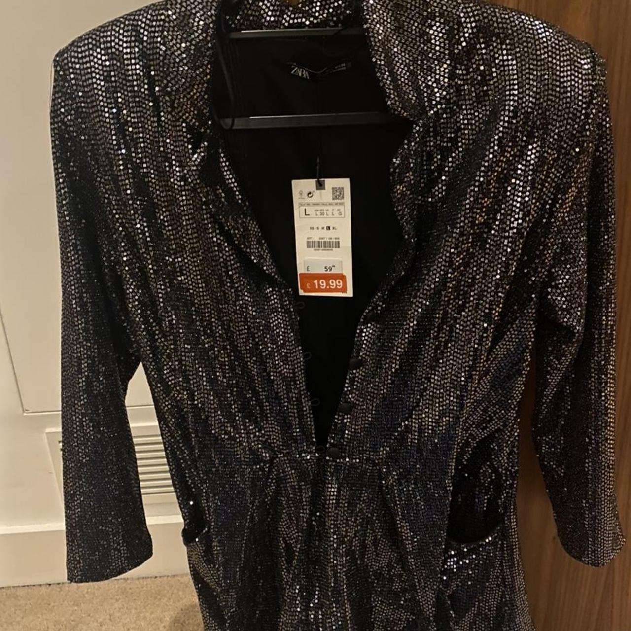 Zara sparkly play suit. Brand new with tag - Depop