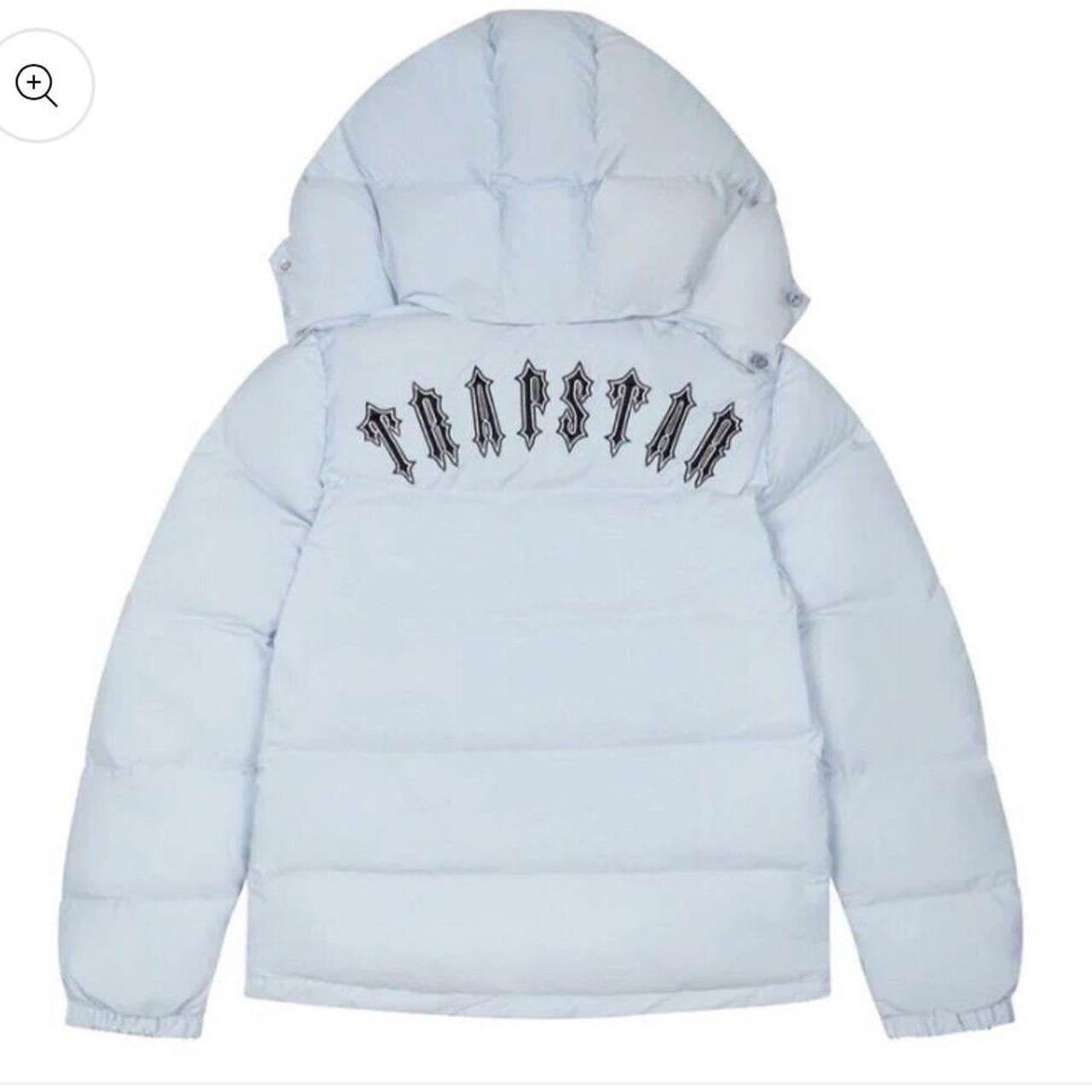 TRAPSTAR LONDON MENS BABY BLUE JACKET WORN HANDFULL... Depop