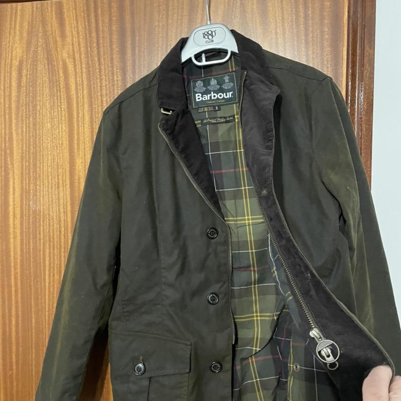 Mens Barbour wax jacket Size small Rarely worn as... - Depop