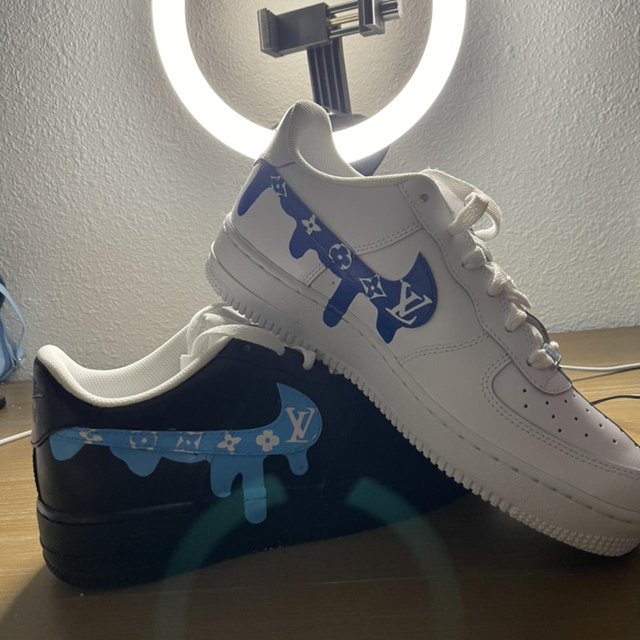 custom air force 1 louis vuitton drip