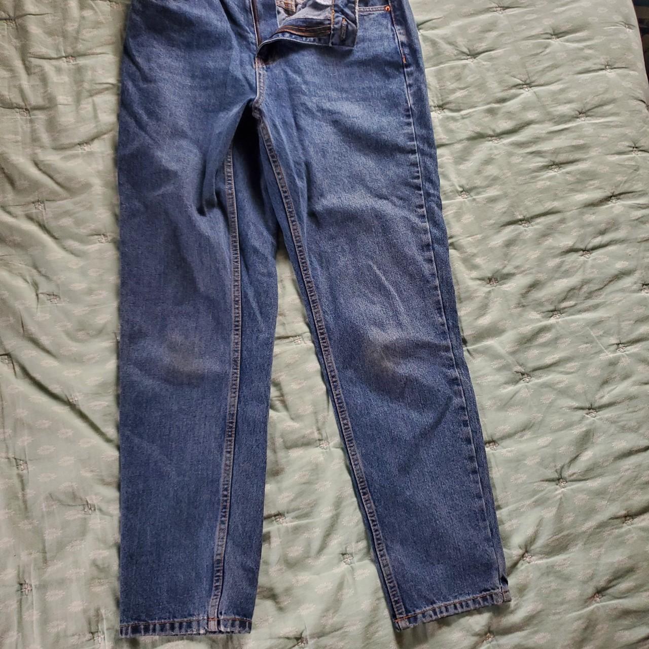 Topshop Women's Blue and Navy Jeans (2)