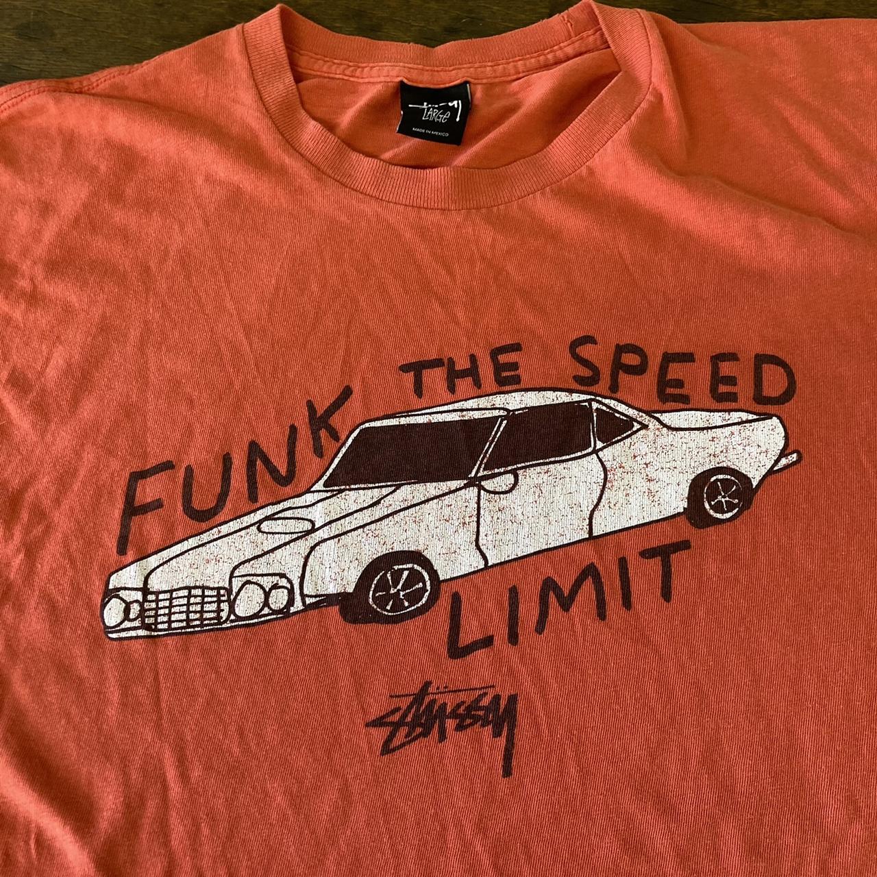 Rare Stussy David Shrigley Funk The Speed Limit Tee...