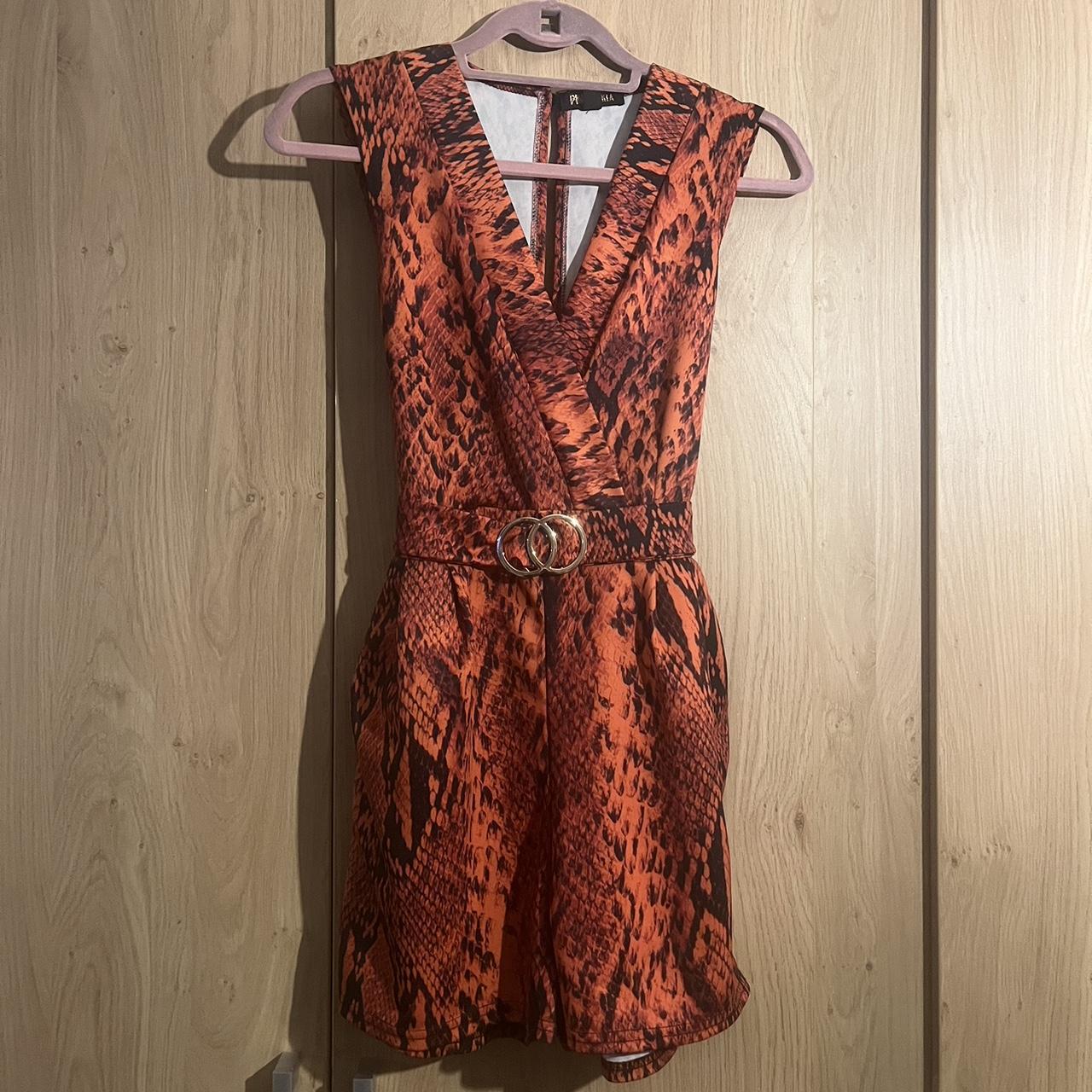 Orange snake best sale print romper