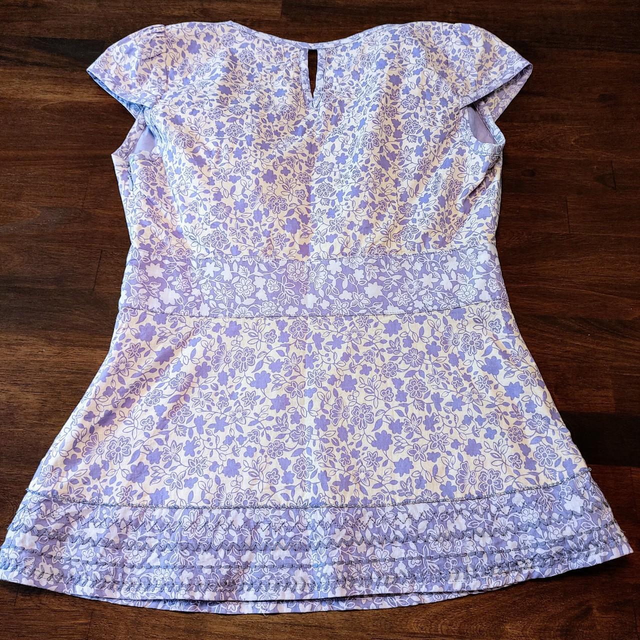 Product Image 2 - Retro floral pattern periwinkle blue