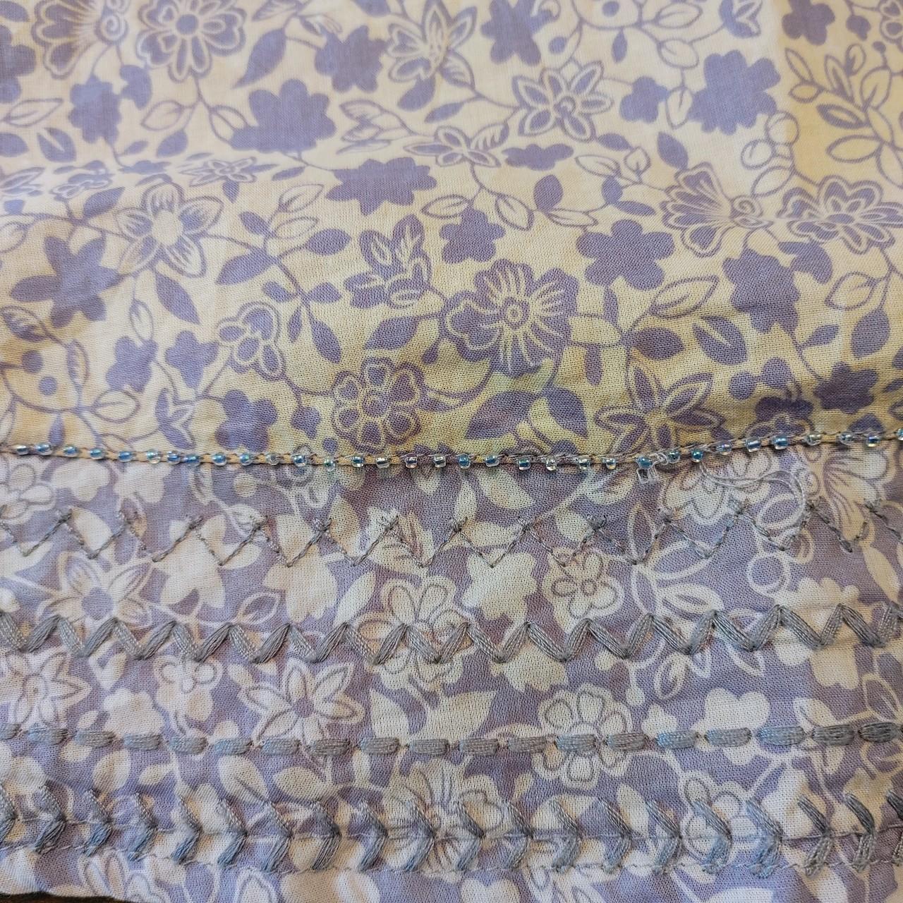 Product Image 3 - Retro floral pattern periwinkle blue