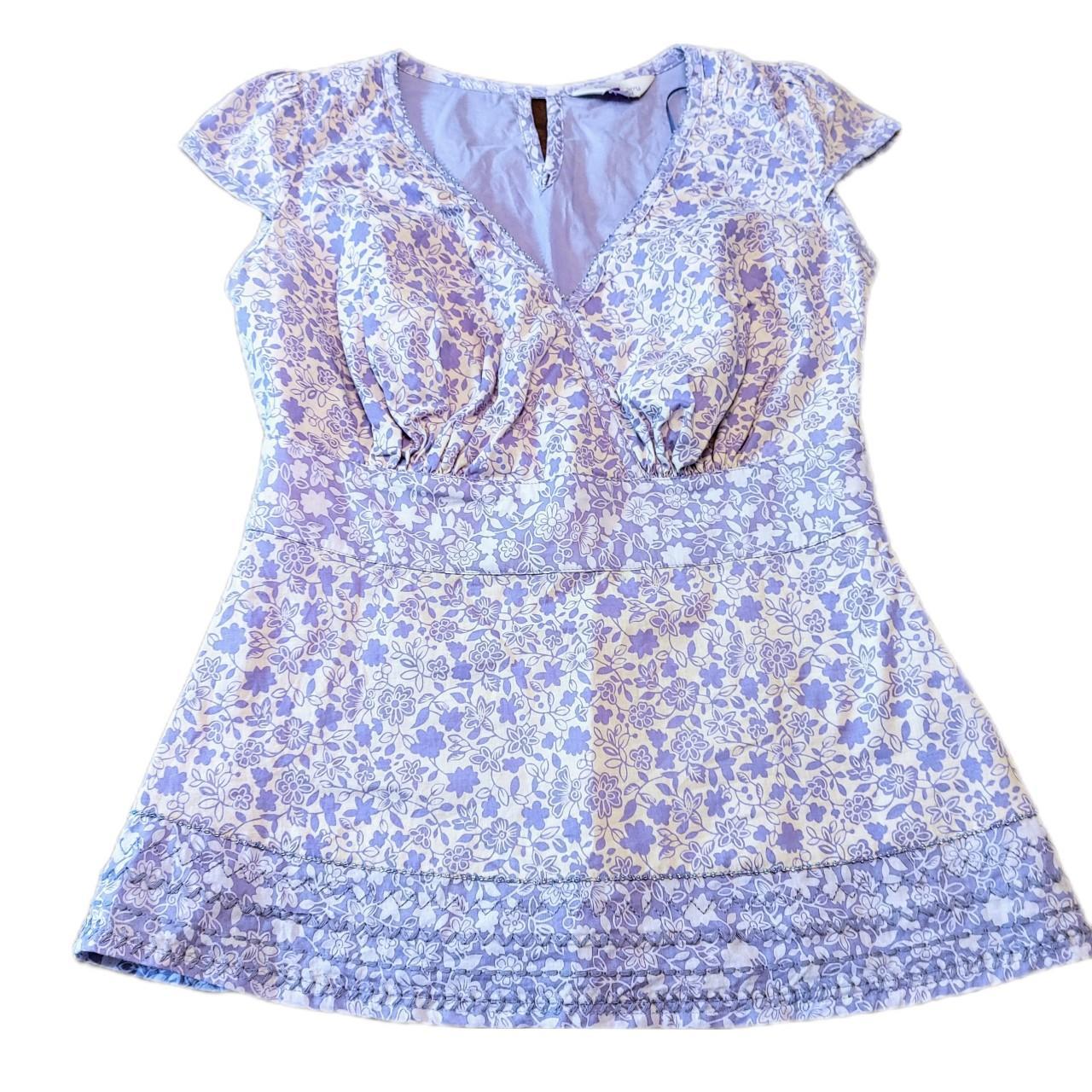 Product Image 1 - Retro floral pattern periwinkle blue